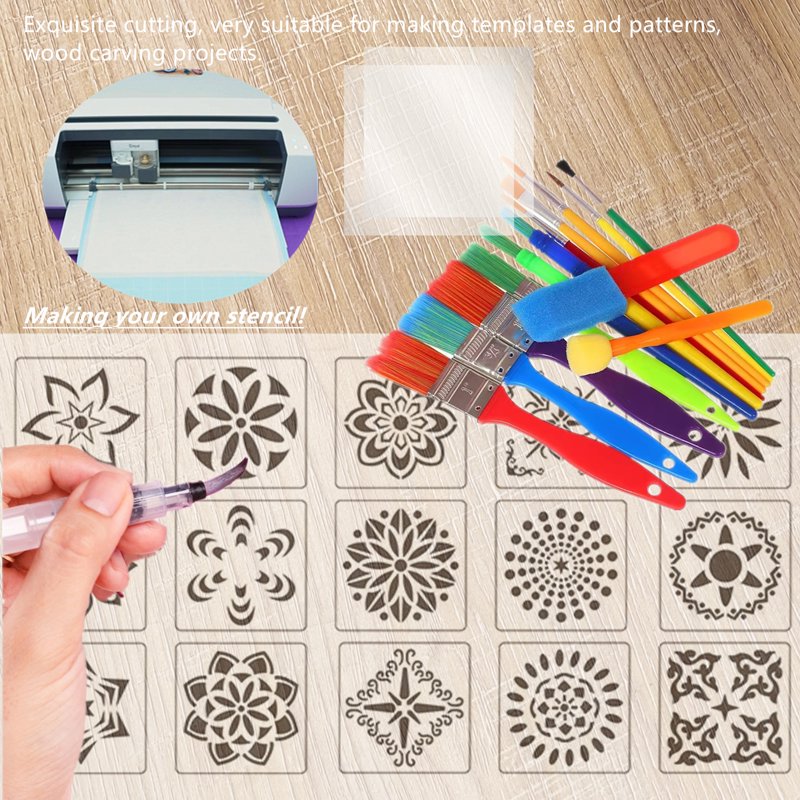 12in x 40ft Clear Acetate Mylar Sheet for Stencils Crafts Baking Art