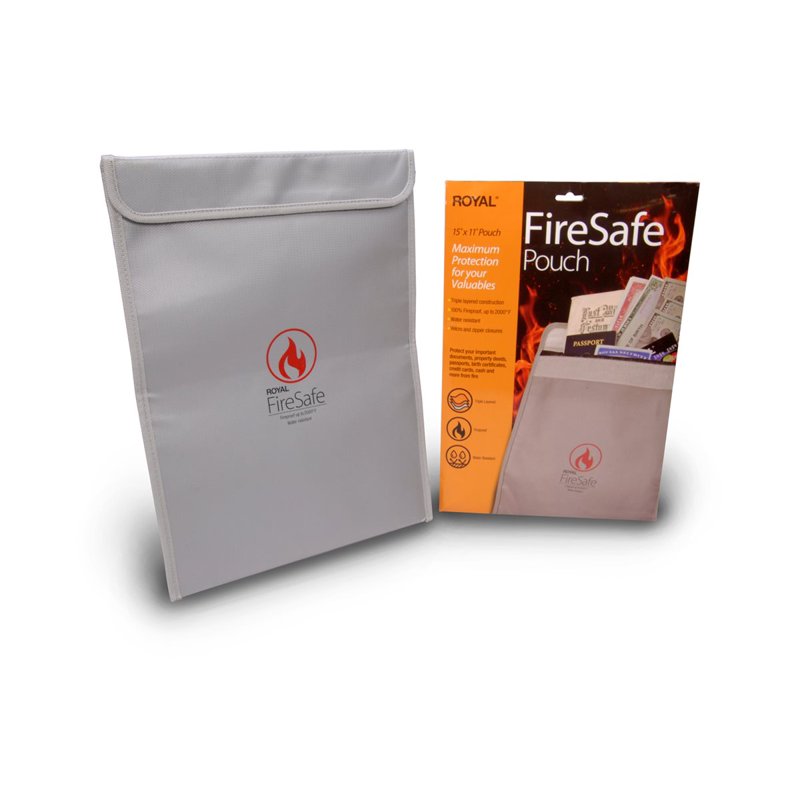 Fireproof Waterproof Document Bag - Fire & Water-Resistant Storage Pouch