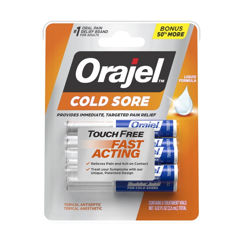 Cold Sore Treatment Liquid with Touch-Free Applicator - 3 Pack