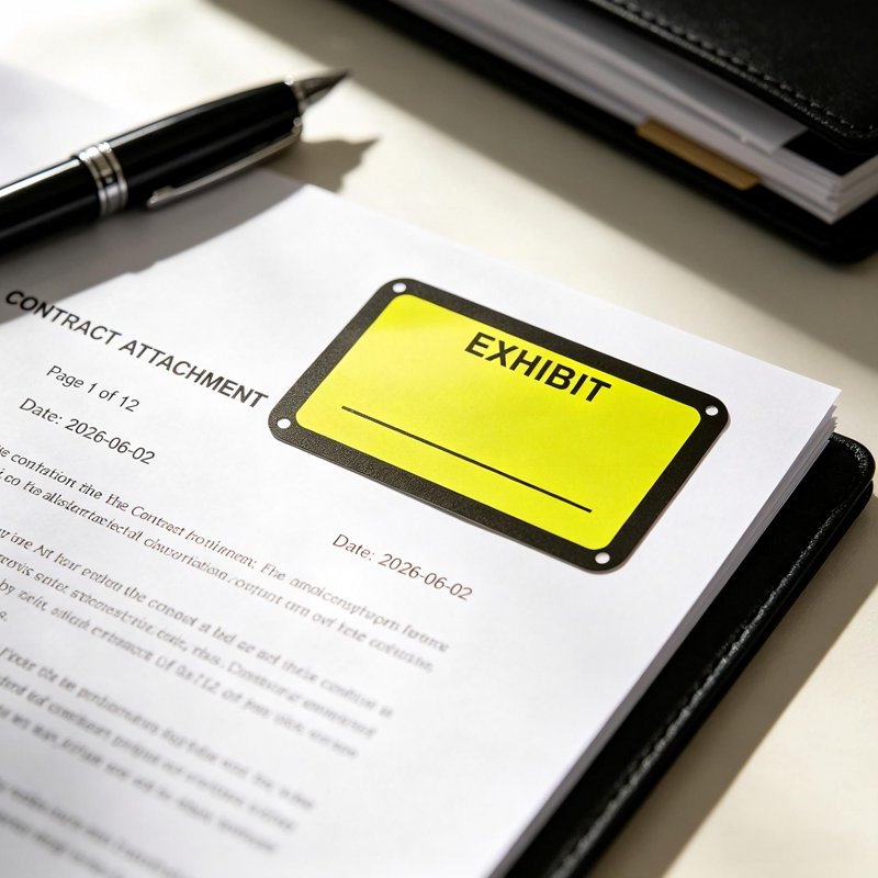 Yellow Legal Exhibit Labels - 1.65 x 1 Inch, 300 Pack for Document & Court Use