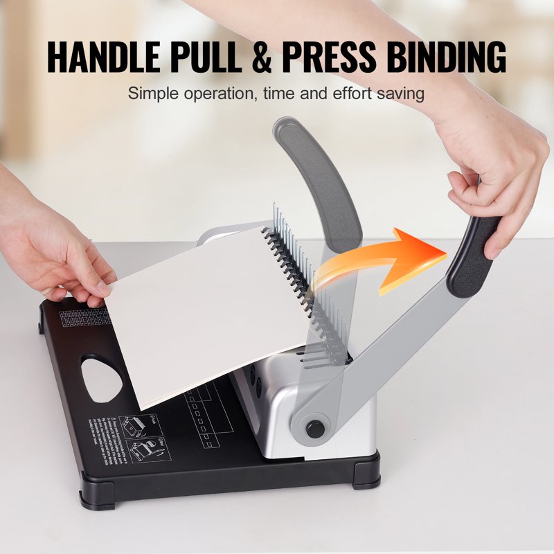 Comb Binder with 21 Holes, 450-Sheet Capacity, Includes 100 Spines - Compatible with Letter, A4, A5