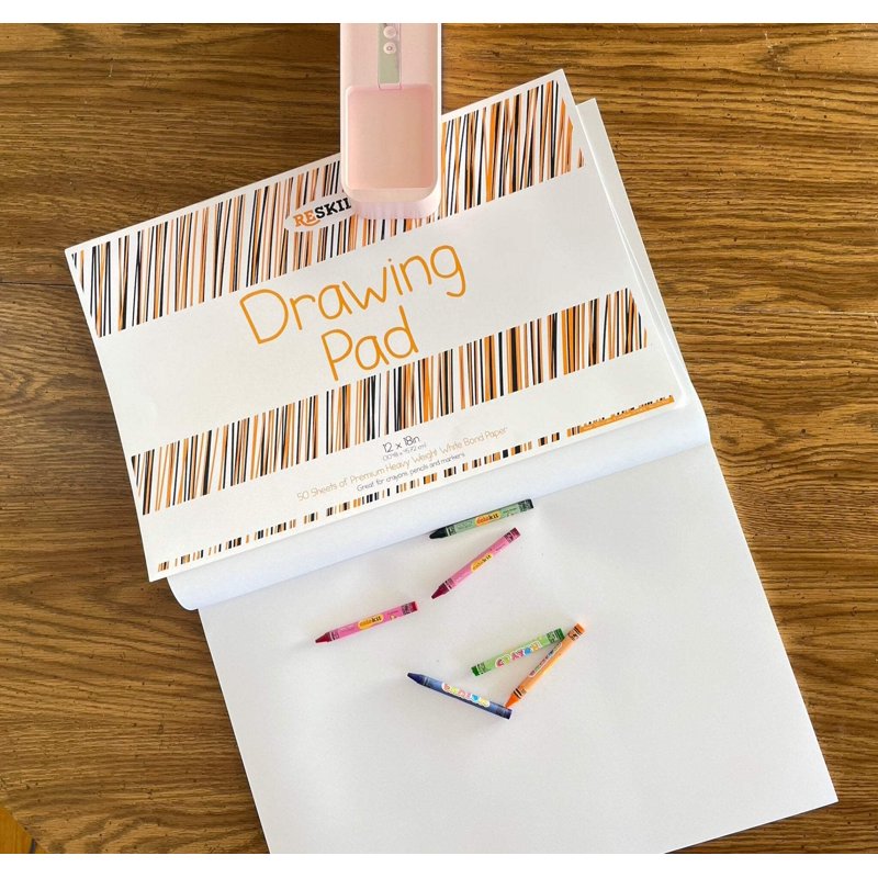 Kids Drawing Paper Pad 12x18 Inches - 50 Sheets, 2-Pack Art & Sketch Pads