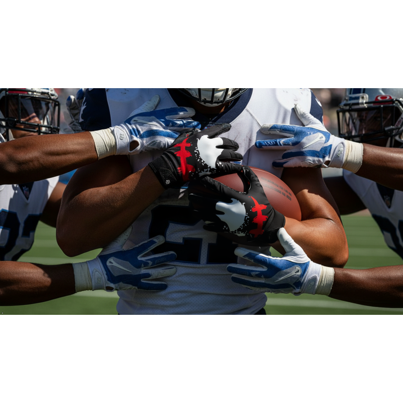 Elite Football Gloves - Extra Sticky Grip for Wide Receivers, Youth Sizes
