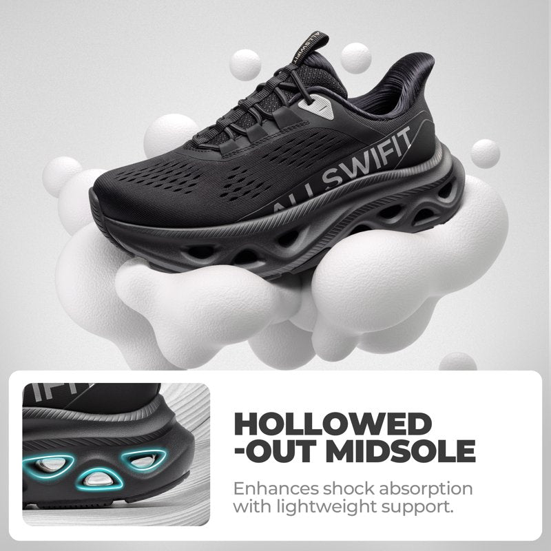 Women's Slip-On Walking Shoes - Cushioned, Non-Slip, Breathable Fitness Sneakers