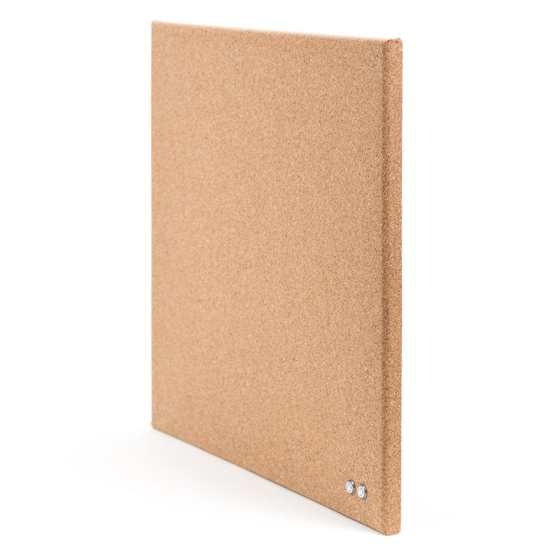 Frameless Cork Bulletin Board 14x14 Inches Wall Mount Office Home Use