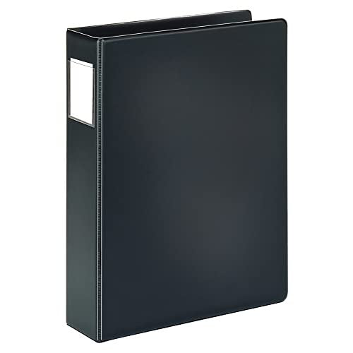 Legal-Size Reference Binder with 2-Inch Rings - Durable Recycled Vinyl, Black