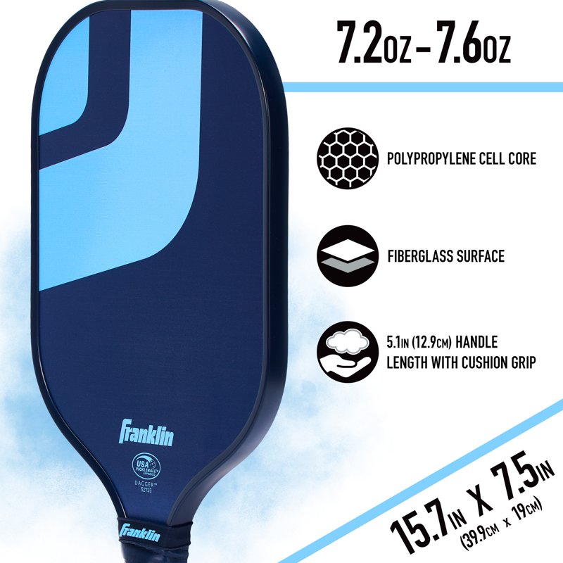 Pickleball Paddle Set for 2 — 2 Paddles + 4 Outdoor Balls, USAPA Ready