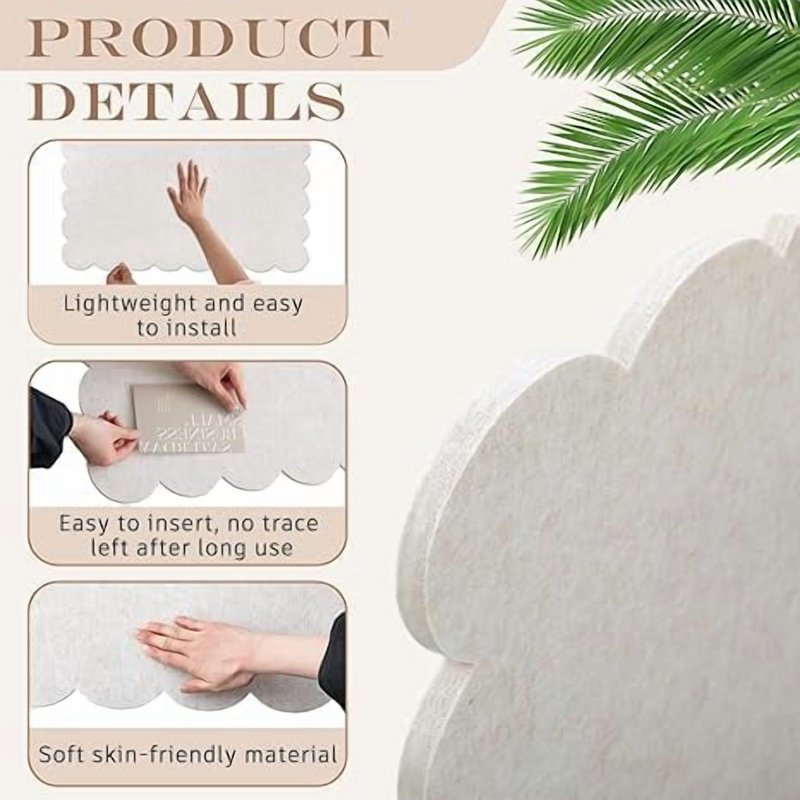 Foldable Felt Bulletin Board 35x24 Self-Adhesive Wall Display for Photos Notes