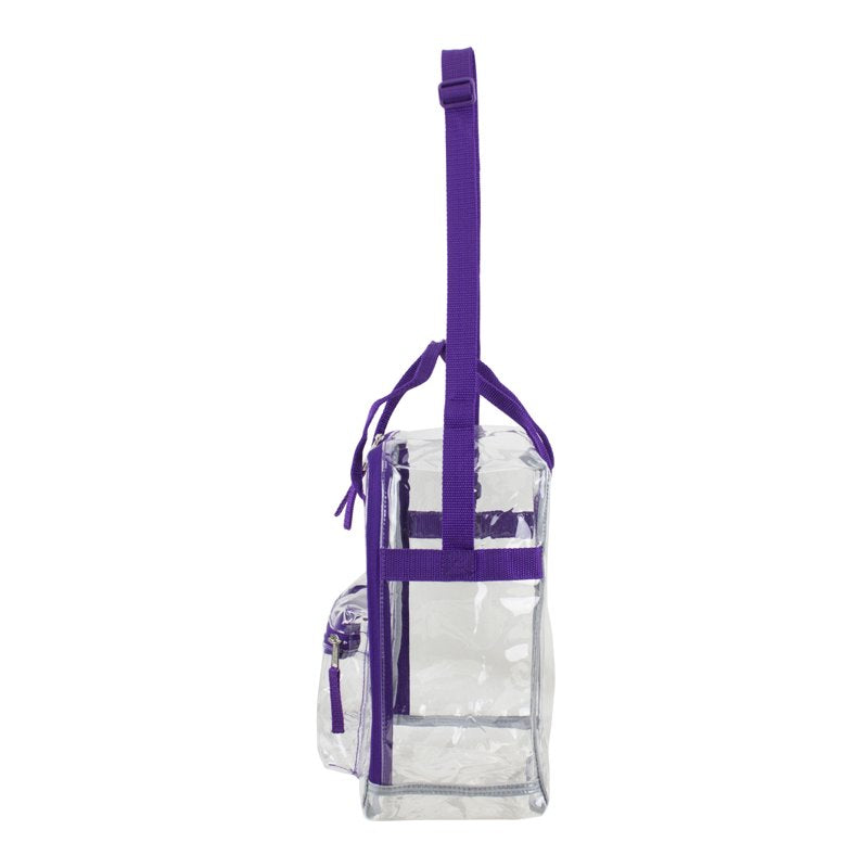 Unisex Clear Handbag Tote Crossbody Bag for Stadiums and Travel