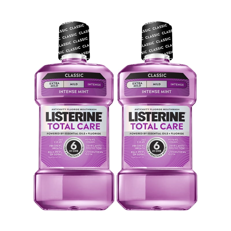 Multipack Fluoride Mouthwash for Oral Care - 3 Pack, 2 x 1L