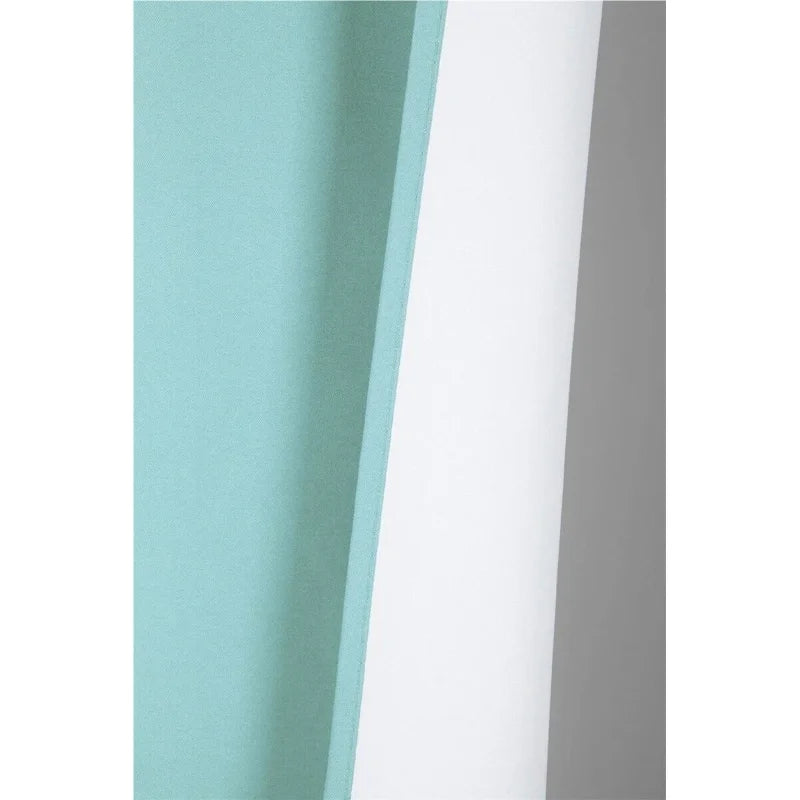 2-Piece Linen Window Curtains - Solid Matte Color Room Darkening Panel Sets