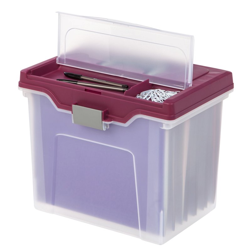 Lockable File Cabinets with Organizer Lid - Office Depot Polypropylene Storage Box