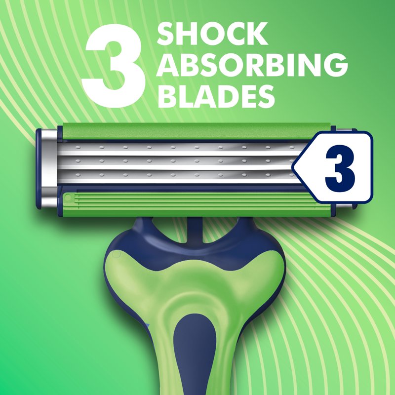 Men's Disposable Shaving Razors - Gillette Sensor3 Sensitive, 12 Shaves Per Razor