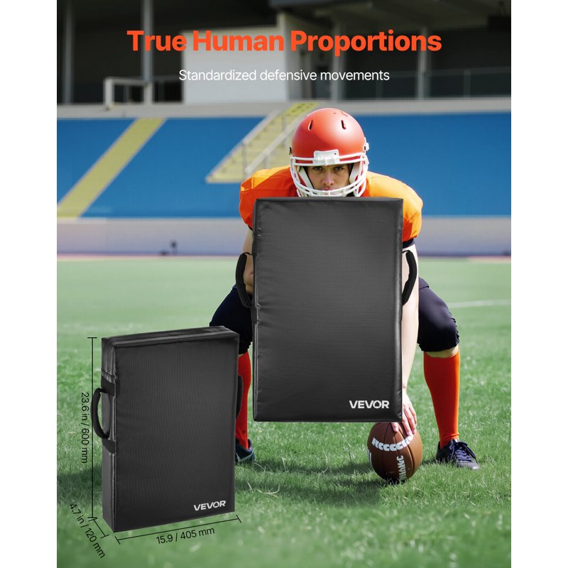 Football Blocking Dummy Pads Set - Heavy Duty Training Equipment for Defense