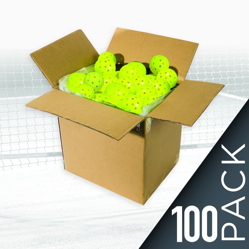 Franklin X-40 Pickleballs - 100 Pack, USAPA Approved, Optic Yellow