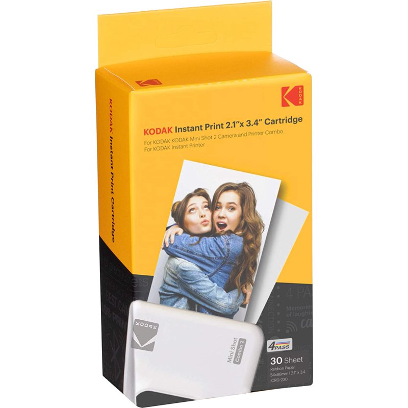 KODAK 4PASS Instant Photo Film Cartridge for Mini 2 Retro & Mini Shot 2