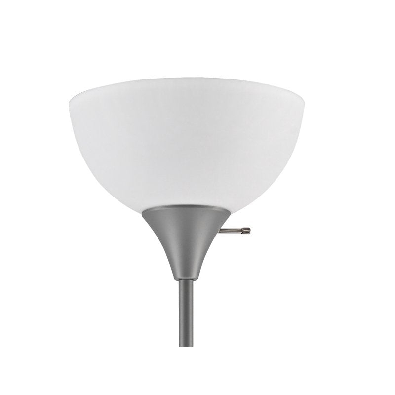 Modern 71-Inch Gray Floor Lamp with Adjustable 3-Way Switch