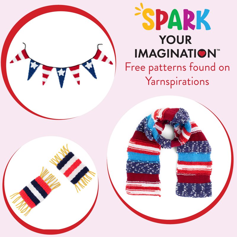 DIY Craft Kit with 12 Balls of Acrylic Yarn for Knitting & Crocheting