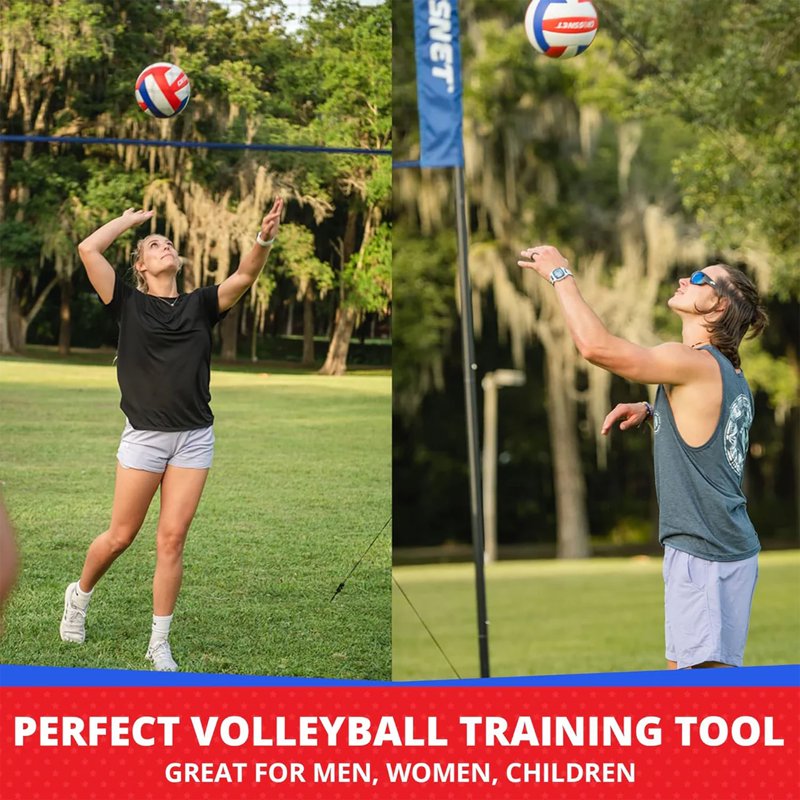 Outdoor Volleyball Game Set with Net, Ball & Accessories