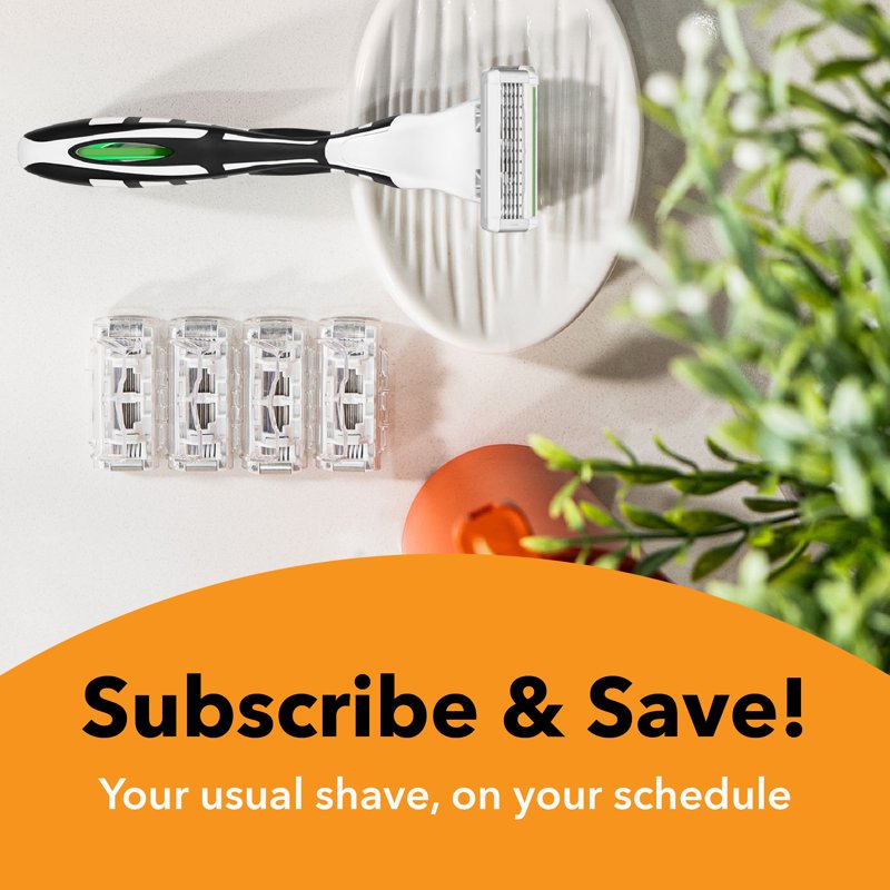 BIC Flex 5 Sensitive Refillable Razor Kit – 1 Handle + 7 Cartridges (Variation 7)