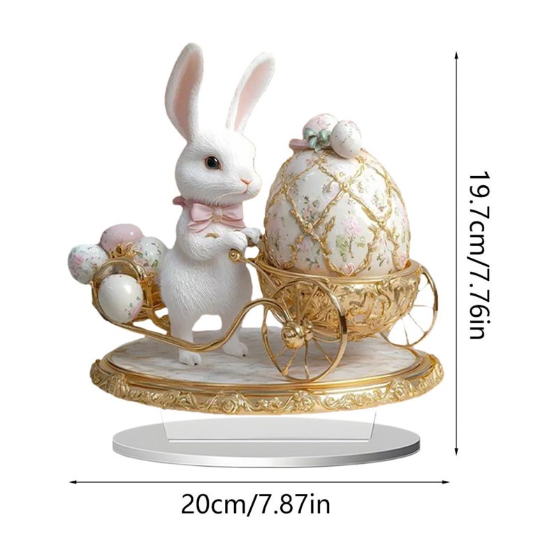 Easter Acrylic Egg Decorations for Spring Holiday Tabletop & Yard Decor