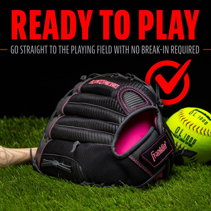 Youth Fastpitch Softball Glove 12 Inch Pink Right Hand Throw Windmill Series