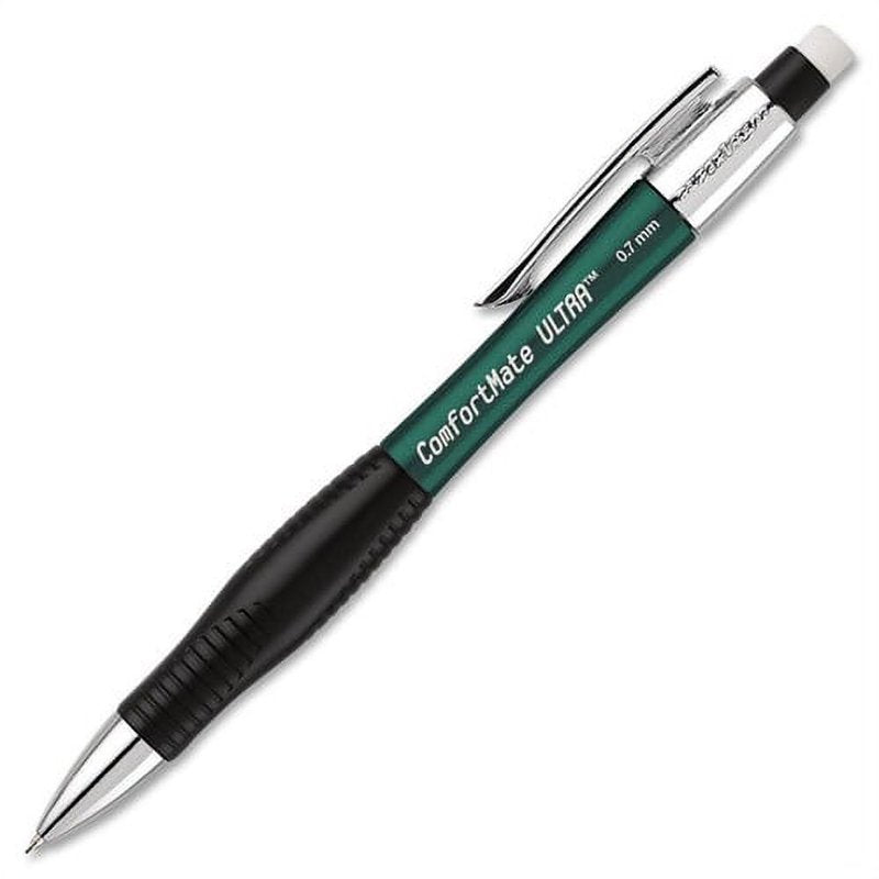 Mechanical Pencils Set 12 Assorted 0.7mm Lead with Erasers - Comfortable Grip