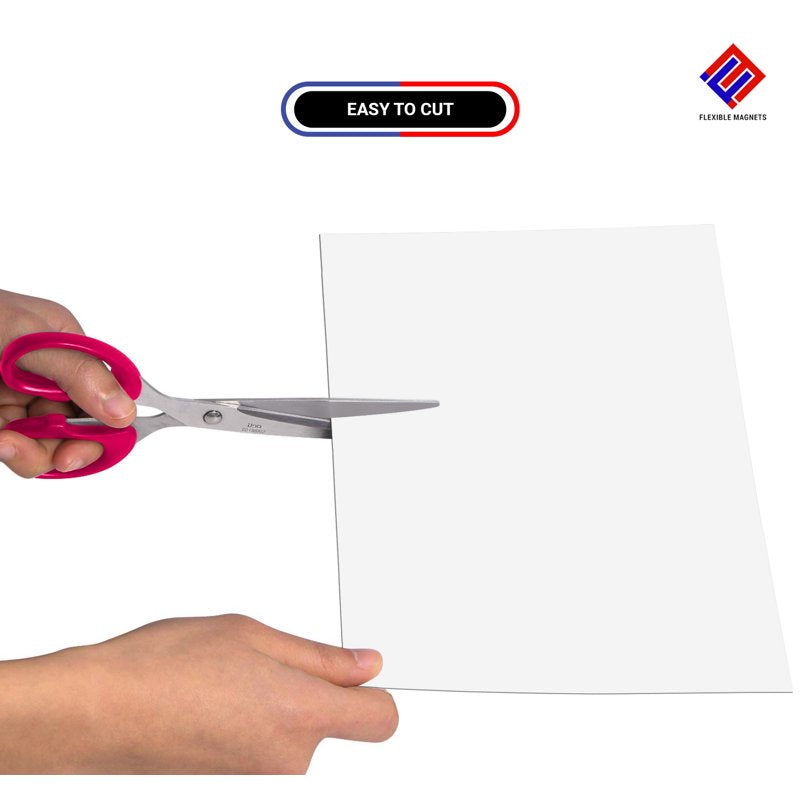 Flexible Dry Erase Magnetic Sheet - 8.5 x 11 Inches, Reusable White Magnet Board
