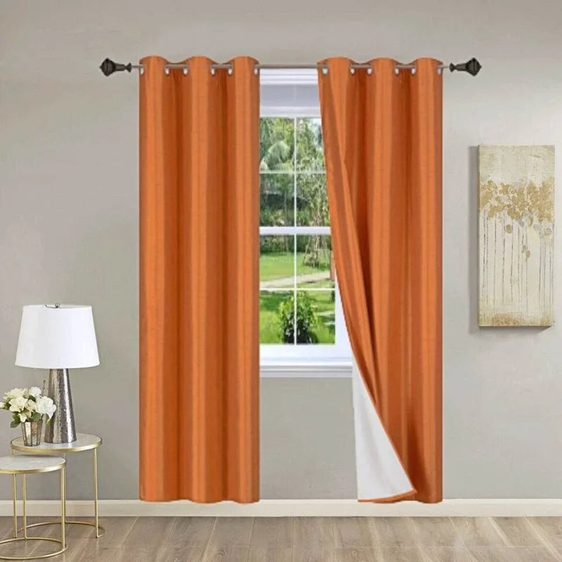 Blackout Window Curtain Panels - 2 Pack 84 Inch Room Darkening Drapes for Bedroom