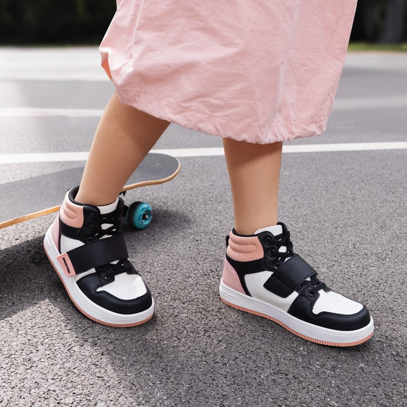 Kids High Top Basketball Sneakers - Youth Boys & Girls Athletic Shoes
