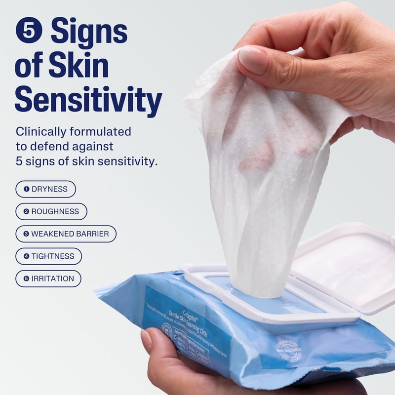 Gentle Skin Cleansing Cloths for Face & Body - Fragrance Free, 50 Count, Multi Pack