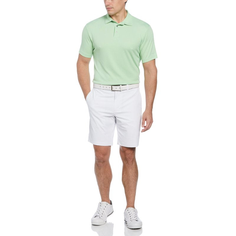Men's Performance Mini Gingham Golf Polo Shirt - Moisture-Wicking, Sun Protection