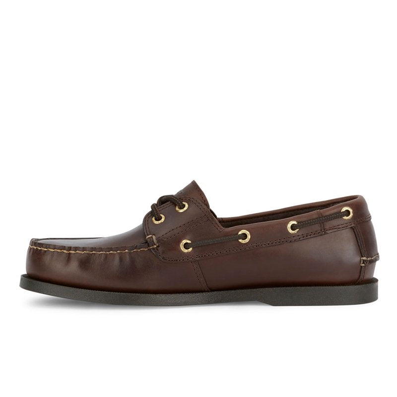 Men's Leather Boat Shoes - Casual Slip-On Deck Footwear for Men