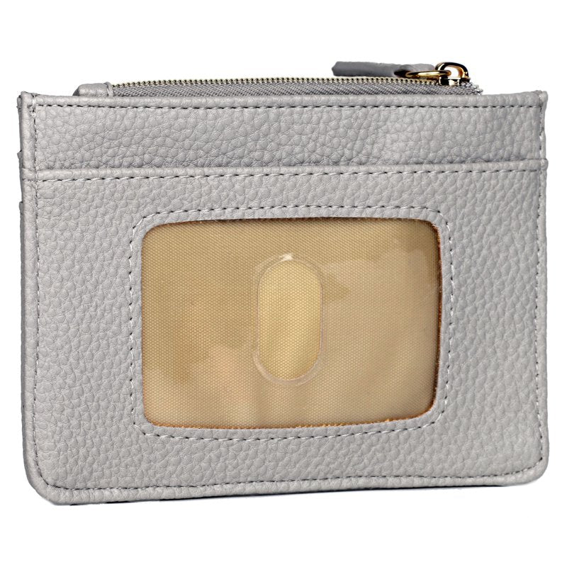 Women's Pebble Vegan Leather Coin Case with RFID Blocking - Multiple Colors