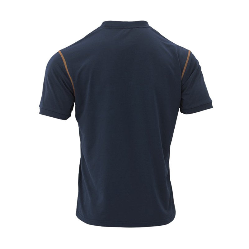 Men's Casual Polo Shirt - Cotton V-Neck Short Sleeve Golf & Sportswear