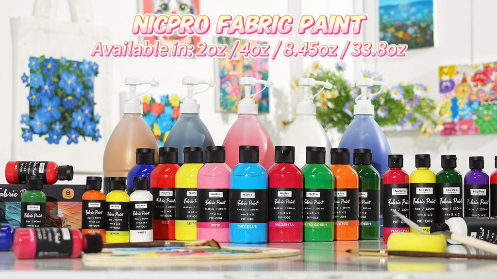 Permanent Fabric Paint Set - 18 Vivid Colors for Clothes, Shoes & DIY Crafts