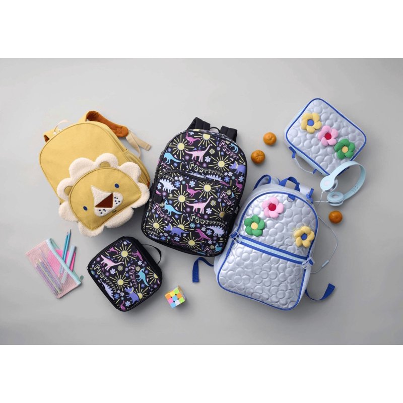 Toddler Lion Mane Backpack with Corduroy Exterior and Multiple Pockets