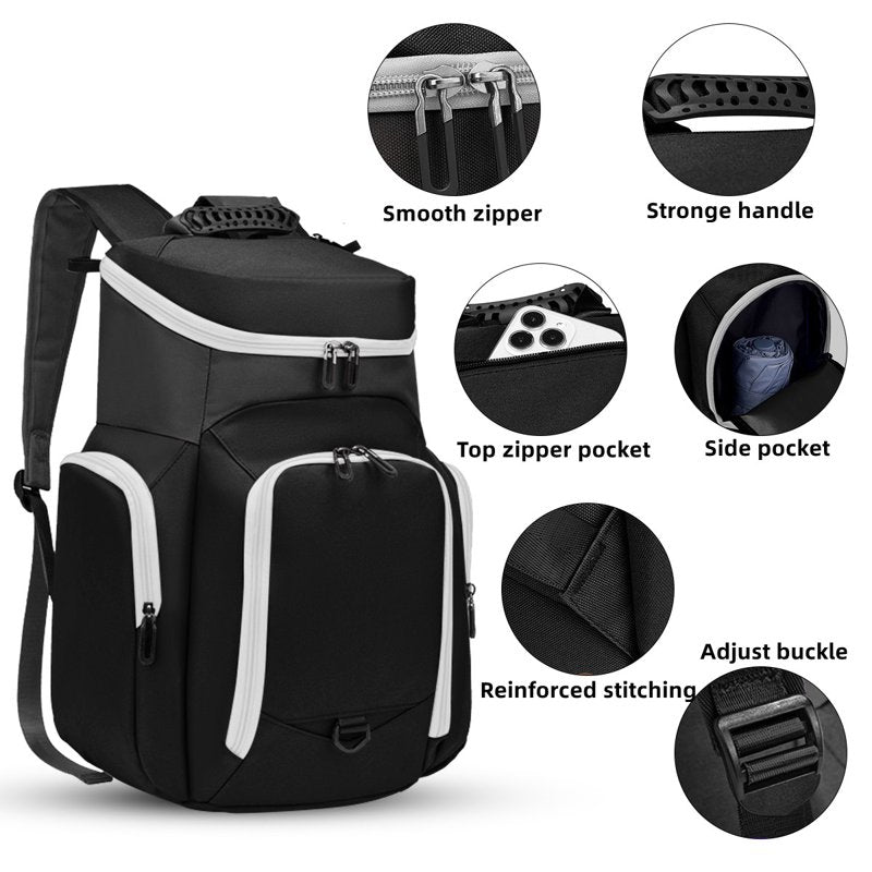 Sports Bag for Basketball Soccer & More with Ball Holder & Shoe Compartment