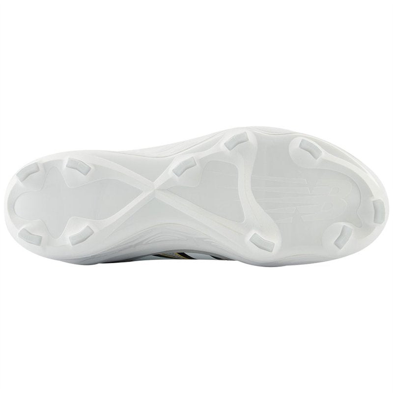 Men's Molded Baseball Cleats with Traction and Cushioning - Grey/White