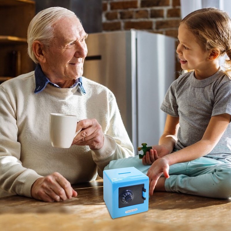 Mini Safe Box for Kids with Lock & PIN Code - Childrens Toy Safe for Home & Office
