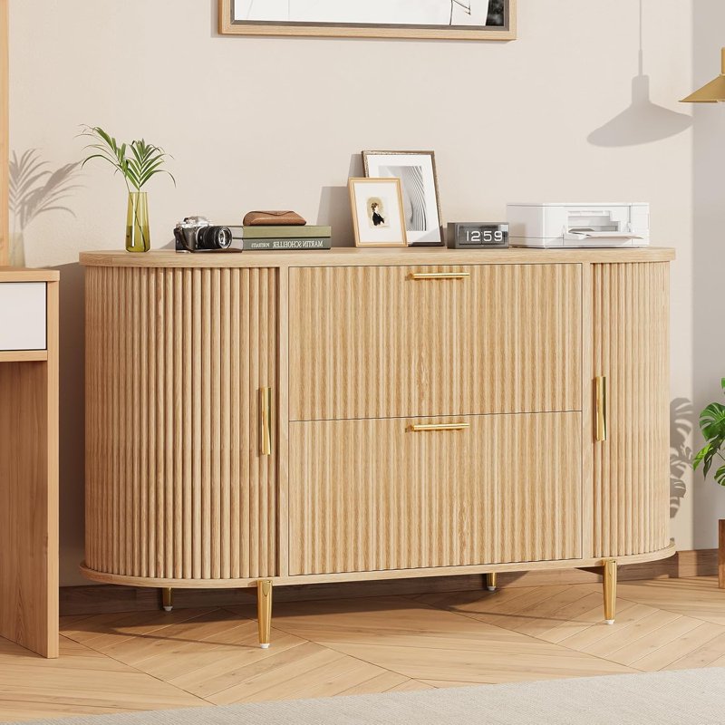 2-Drawer File Cabinet for Home Office, Fits Legal, Letter, A4 - Modern Storage