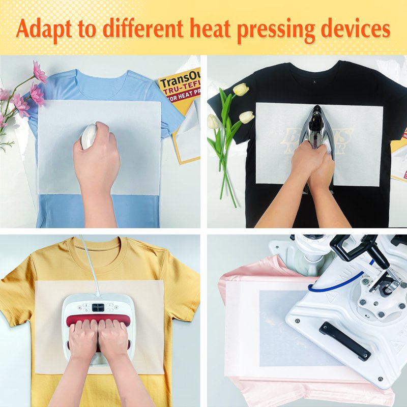 Heat Resistant Teflon Transfer Paper Set 35 Sheets for Sublimation & Heat Press