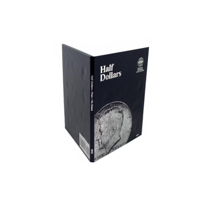 Whitman Official Coin Folder for Half Dollars - Hardcover, Plain