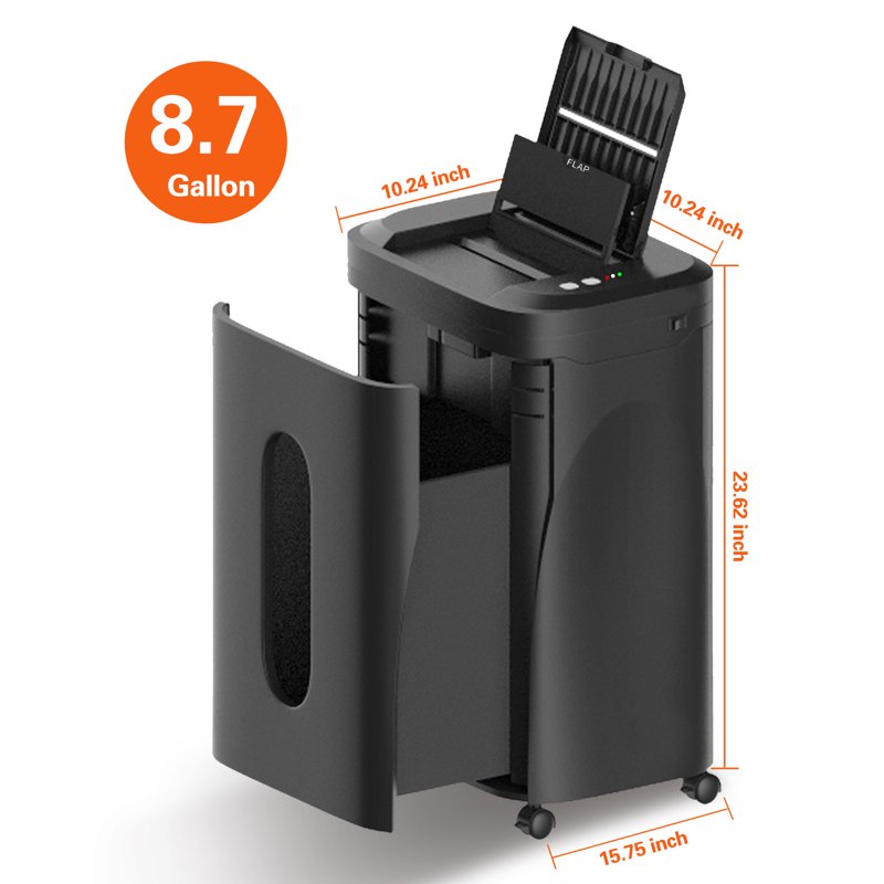 Heavy Duty Micro Cut Paper Shredder with Auto Feed and Large Bin - P-5 Security