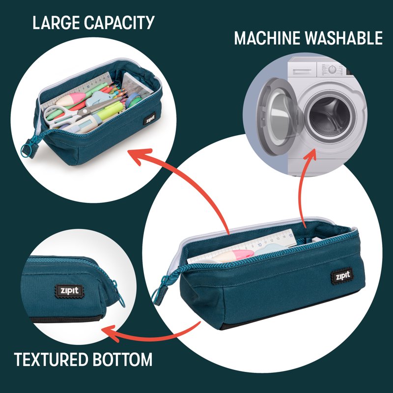 Large Capacity Waterproof Pencil & Makeup Pouch - Multi-Use Travel Organizer
