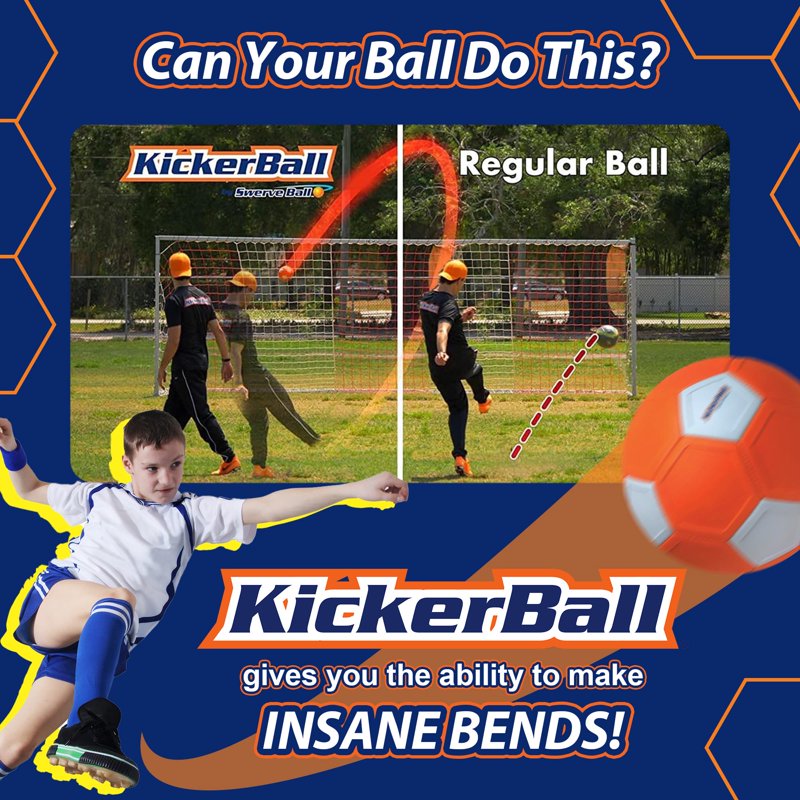 KickerBall Swerve Soccer Ball - MultiColor