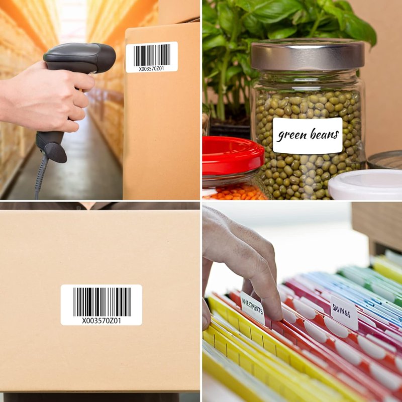 Thermal Shipping Labels 2-1/4 x 1-1/4 Inch - 12 Rolls of 1000 Labels Each
