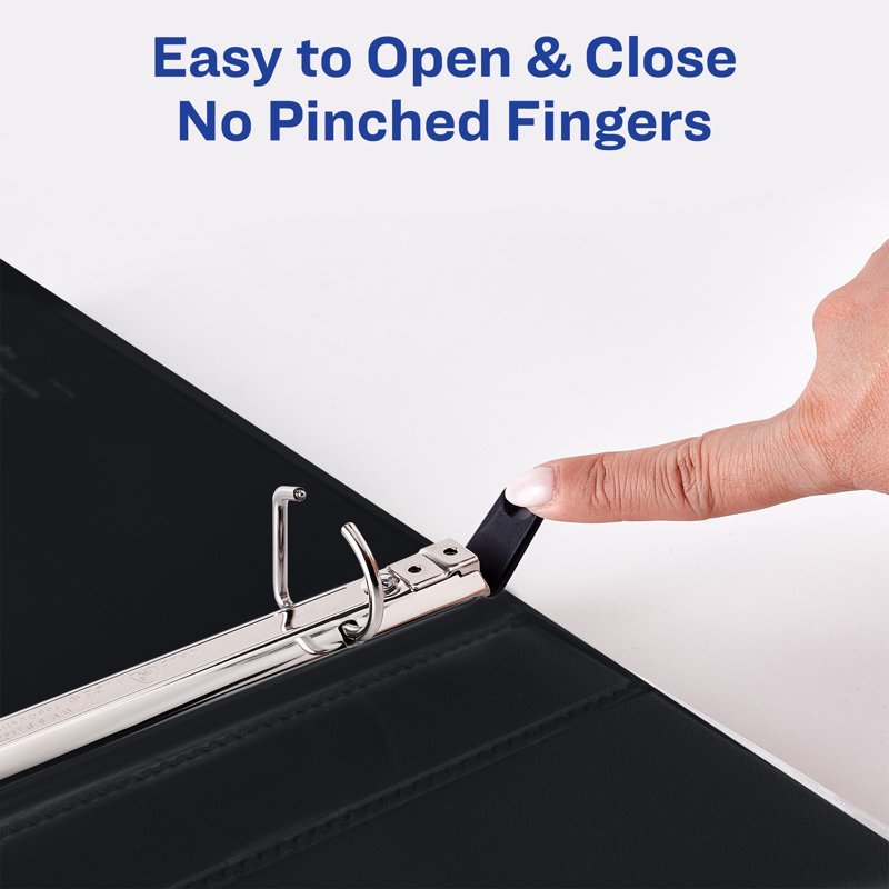 Heavy-Duty View Binder with Slant Rings - 1 Inch White, Archival Safe