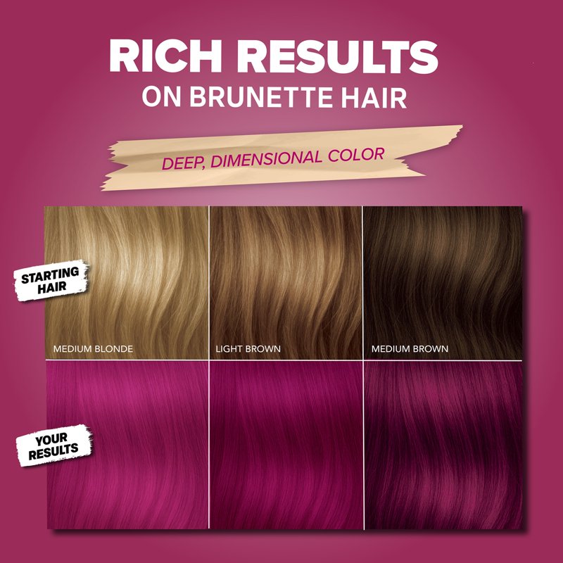 Vegan Semi-Permanent Hair Color Kit - Multiple Shades, No Bleach Needed