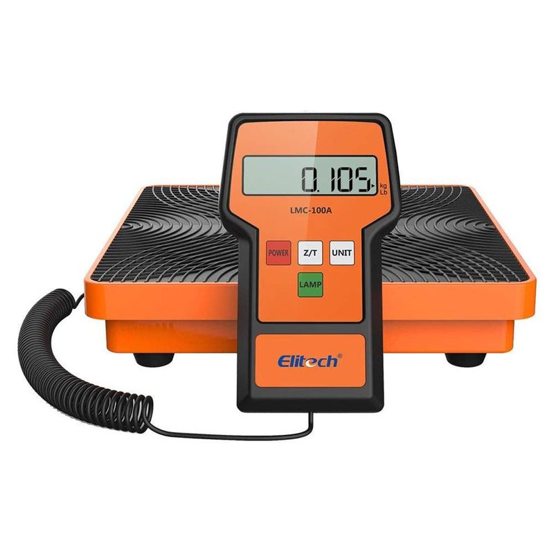 Digital Refrigerant Scale for HVAC - 220lb Freon Charging Weight Scale